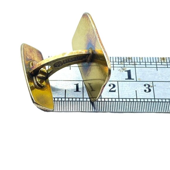 David Anderson Sterling Silver Four Seasons Autumn Enameled Cufflinks Norway - Picture 10 of 10